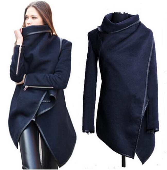 Women Soft Woolen Cape; Jacket, Trench Coat, Overcoat, Spring Coat, Outerwear (avail In 4 Colors) Sizes S - 2xl