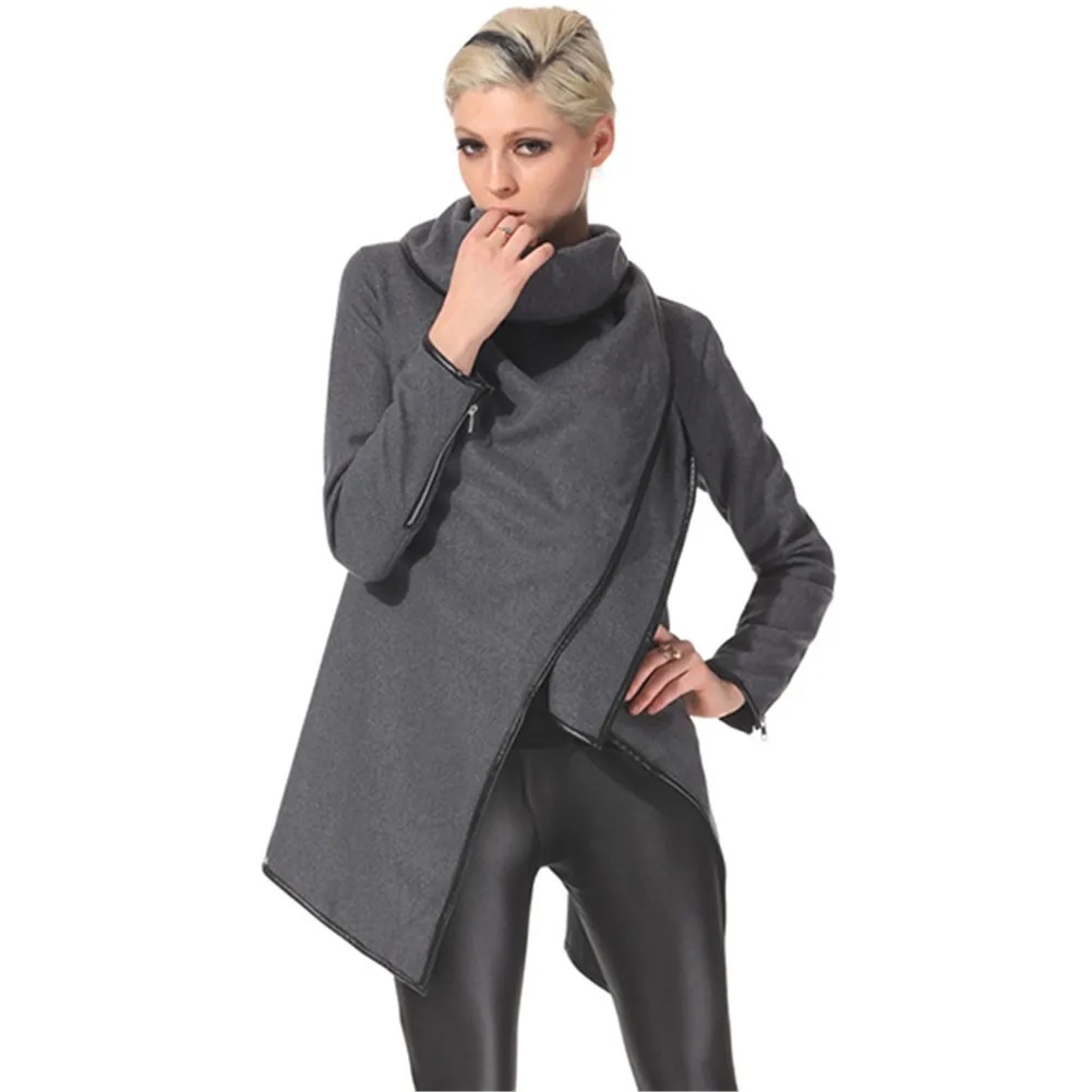 Autumn/spring Soft Woolen Coat; Cape Coat, Trench Coat, Overcoat, Outerwear (avail In 4 Colors) Sizes S - 2xl
